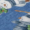 Piper Looms Chantille Christmas ACN1826 Navy Machine Washable Area Rug Swatch Image