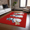 Piper Looms Chantille Christmas ACN1826 Red Machine Washable Area Rug Lifestyle Image Feature