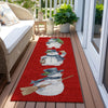 Piper Looms Chantille Christmas ACN1826 Red Machine Washable Area Rug Runner Outdoor Lifestyle Image Feature