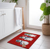 Piper Looms Chantille Christmas ACN1826 Red Machine Washable Area Rug Scatter Lifestyle Image Feature