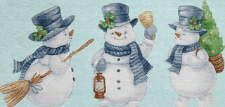 Piper Looms Chantille Christmas ACN1826 Sky Machine Washable Area Rug Round Main Image