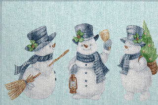 Piper Looms Chantille Christmas ACN1826 Sky Machine Washable Area Rug Scatter Main Image