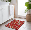 Piper Looms Chantille Christmas ACN1827 Red Machine Washable Area Rug Scatter Lifestyle Image Feature