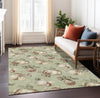 Piper Looms Chantille Christmas ACN1828 Aloe Machine Washable Area Rug Lifestyle Image Feature