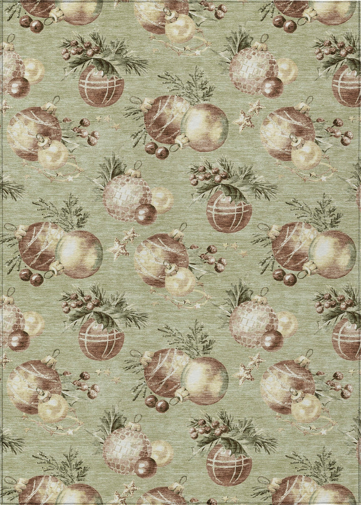 Piper Looms Chantille Christmas ACN1828 Aloe Machine Washable Area Rug main image