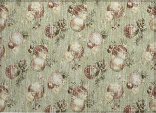 Piper Looms Chantille Christmas ACN1828 Aloe Machine Washable Area Rug Scatter Main Image