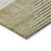 Piper Looms Chantille Geometric ACN1829 Beige Machine Washable Area Rug Corner Image