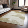 Piper Looms Chantille Geometric ACN1829 Beige Machine Washable Area Rug Lifestyle Image Feature