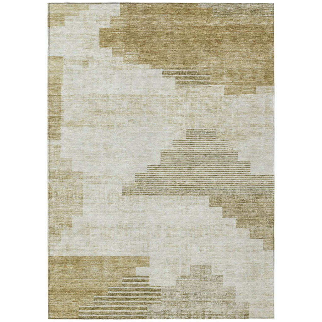 Piper Looms Chantille Geometric ACN1829 Beige Machine Washable Area Rug main image