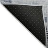 Piper Looms Chantille Geometric ACN1829 Blue Machine Washable Area Rug Backing Image