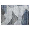 Piper Looms Chantille Geometric ACN1829 Blue Machine Washable Area Rug Scatter Main Image