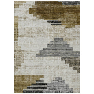 Piper Looms Chantille Geometric ACN1829 Brown Machine Washable Area Rug main image