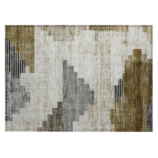 Piper Looms Chantille Geometric ACN1829 Brown Machine Washable Area Rug Scatter Main Image