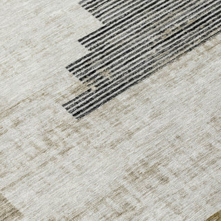 Piper Looms Chantille Geometric ACN1829 Brown Machine Washable Area Rug Swatch Image