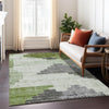 Piper Looms Chantille Geometric ACN1829 Fern Machine Washable Area Rug Lifestyle Image Feature