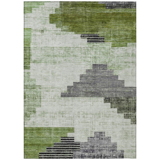 Piper Looms Chantille Geometric ACN1829 Fern Machine Washable Area Rug main image