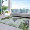 Piper Looms Chantille Geometric ACN1829 Fern Machine Washable Area Rug Outdoor Lifestyle Image Feature