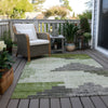 Piper Looms Chantille Geometric ACN1829 Fern Machine Washable Area Rug Outdoor Lifestyle Image Feature