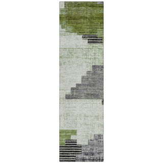 Piper Looms Chantille Geometric ACN1829 Fern Machine Washable Area Rug Runner Main Image