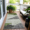 Piper Looms Chantille Geometric ACN1829 Fern Machine Washable Area Rug Runner Outdoor Lifestyle Image Feature