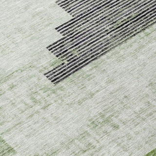 Piper Looms Chantille Geometric ACN1829 Fern Machine Washable Area Rug Swatch Image