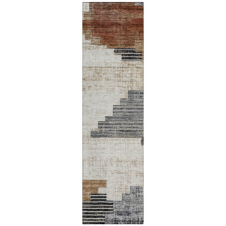 Piper Looms Chantille Geometric ACN1829 Paprika Machine Washable Area Rug Runner Main Image