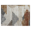 Piper Looms Chantille Geometric ACN1829 Paprika Machine Washable Area Rug Scatter Main Image
