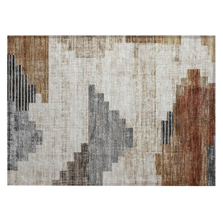 Piper Looms Chantille Geometric ACN1829 Paprika Machine Washable Area Rug Scatter Main Image