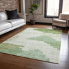 Piper Looms Chantille Geometric ACN1829 Sage Machine Washable Area Rug Lifestyle Image Feature