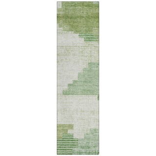 Piper Looms Chantille Geometric ACN1829 Sage Machine Washable Area Rug Runner Main Image