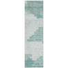 Piper Looms Chantille Geometric ACN1829 Teal Machine Washable Area Rug Runner Main Image
