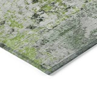 Piper Looms Chantille Modern ACN1830 Aloe Machine Washable Area Rug Corner Image