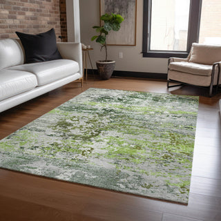 Piper Looms Chantille Modern ACN1830 Aloe Machine Washable Area Rug Lifestyle Image Feature