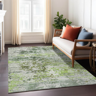 Piper Looms Chantille Modern ACN1830 Aloe Machine Washable Area Rug Lifestyle Image Feature