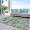 Piper Looms Chantille Modern ACN1830 Aloe Machine Washable Area Rug Outdoor Lifestyle Image Feature