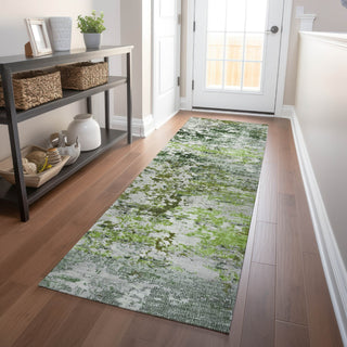 Piper Looms Chantille Modern ACN1830 Aloe Machine Washable Area Rug Runner Lifestyle Image Feature