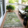 Piper Looms Chantille Modern ACN1830 Aloe Machine Washable Area Rug Runner Outdoor Lifestyle Image Feature