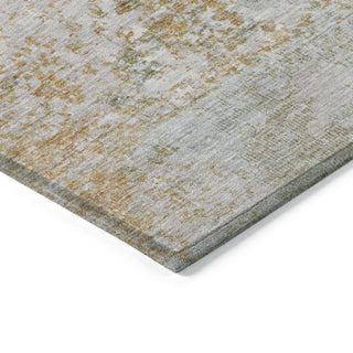 Piper Looms Chantille Modern ACN1830 Coral Machine Washable Area Rug Corner Image