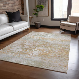 Piper Looms Chantille Modern ACN1830 Coral Machine Washable Area Rug Lifestyle Image Feature