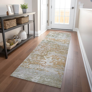 Piper Looms Chantille Modern ACN1830 Coral Machine Washable Area Rug Runner Lifestyle Image Feature