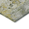 Piper Looms Chantille Modern ACN1830 Gold Machine Washable Area Rug Corner Image