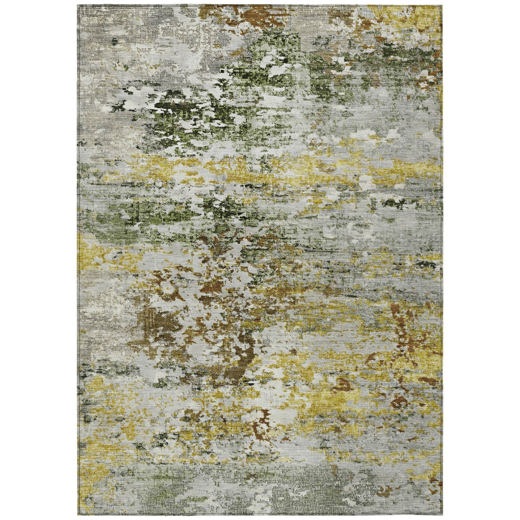 Piper Looms Chantille Modern ACN1830 Gold Machine Washable Area Rug main image