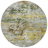 Piper Looms Chantille Modern ACN1830 Gold Machine Washable Area Rug Round Main Image