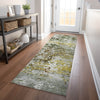 Piper Looms Chantille Modern ACN1830 Gold Machine Washable Area Rug Runner Lifestyle Image Feature