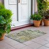 Piper Looms Chantille Modern ACN1830 Gold Machine Washable Area Rug Scatter Outdoor Lifestyle Image Feature