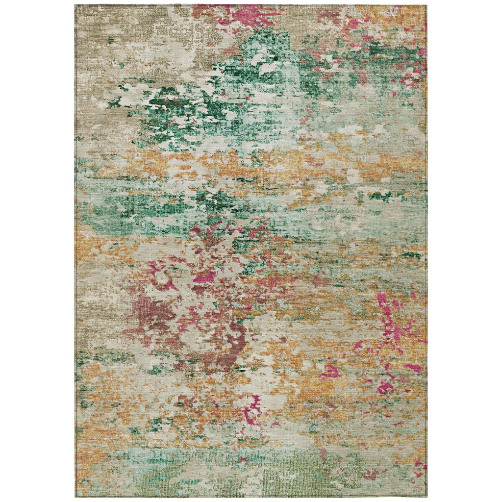 Piper Looms Chantille Modern ACN1830 Orange Machine Washable Area Rug main image