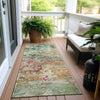 Piper Looms Chantille Modern ACN1830 Orange Machine Washable Area Rug Runner Outdoor Lifestyle Image Feature