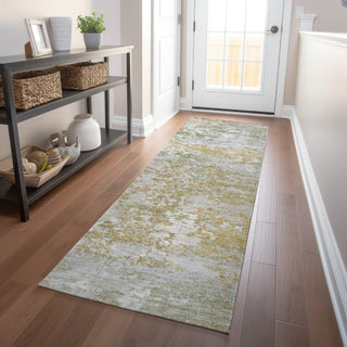 Piper Looms Chantille Modern ACN1830 Sage Machine Washable Area Rug Runner Lifestyle Image Feature