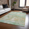 Piper Looms Chantille Modern ACN1830 Teal Machine Washable Area Rug Lifestyle Image Feature