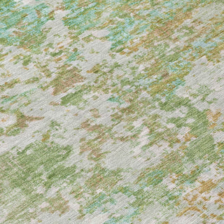 Piper Looms Chantille Modern ACN1830 Teal Machine Washable Area Rug Swatch Image